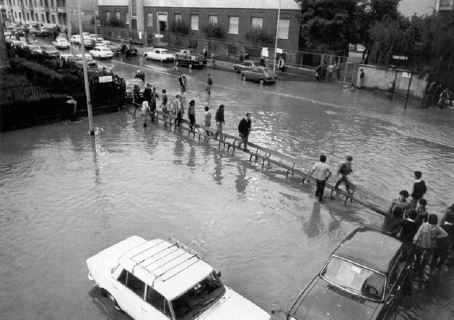 Esondazione Seveso Milano zona Niguarda 1990